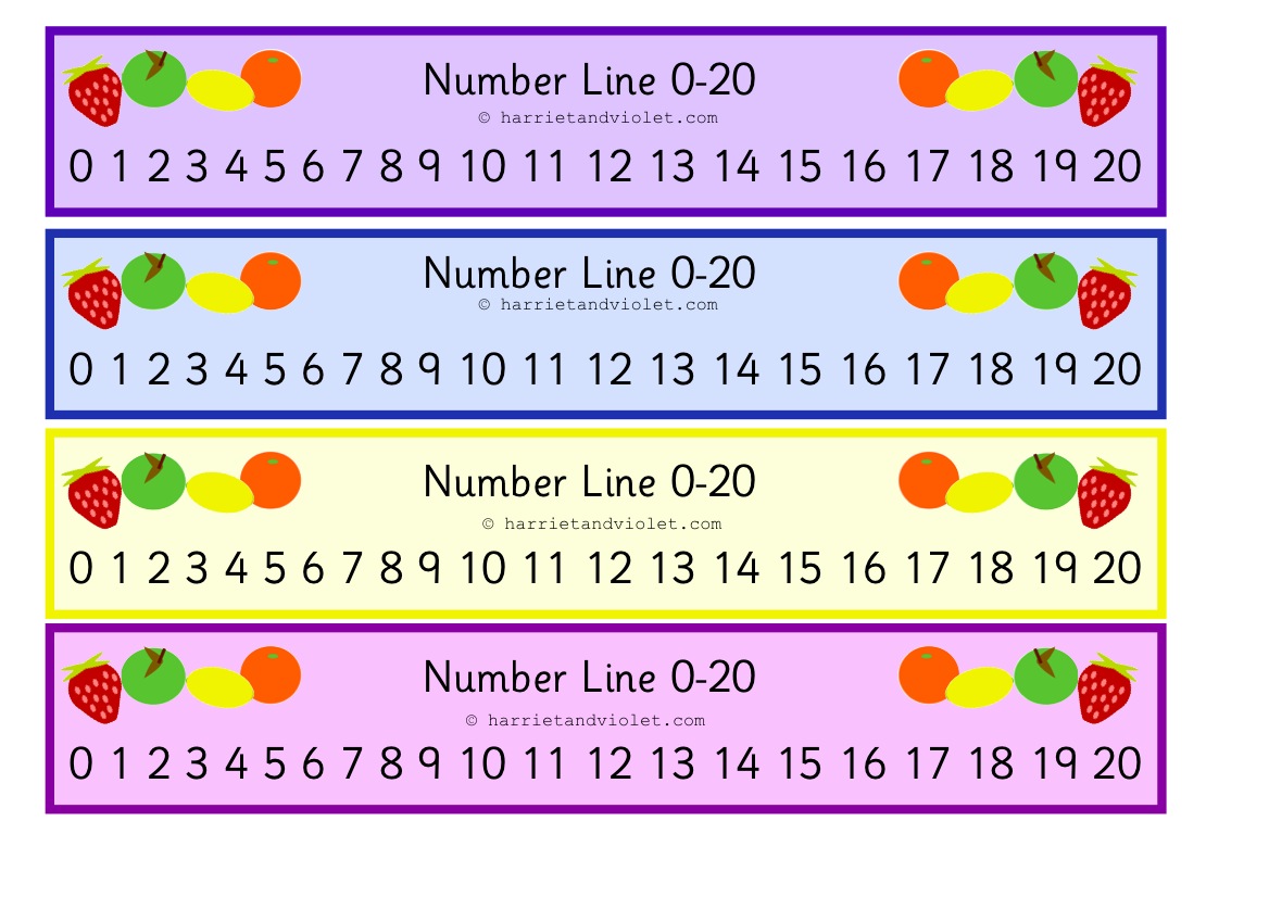 fruit number line 0 to 20 free teaching resources print play learn