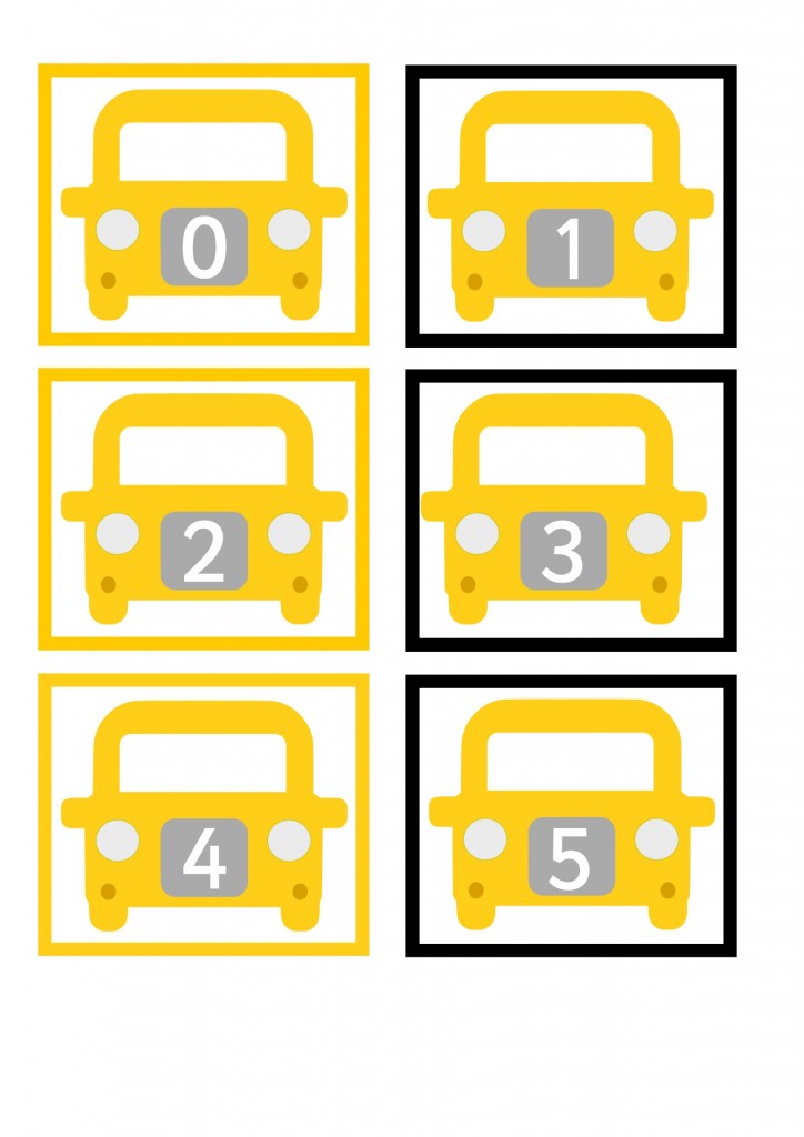 New York Taxi Number Cards Odd and Even 030 Free Teaching Resources