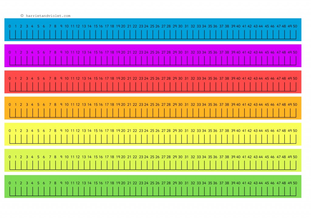 Printable Number Line 1 50 Printable World Holiday
