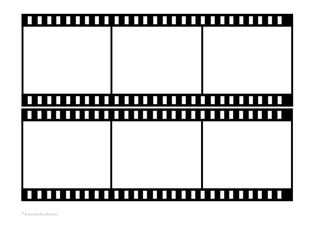 Film Strip Template Free Teaching Resources Print Play Learn