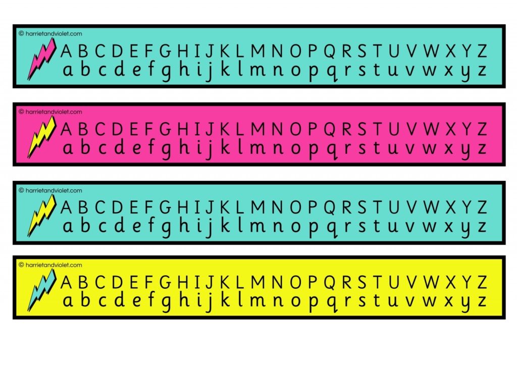 Free Printable Alphabet Strip