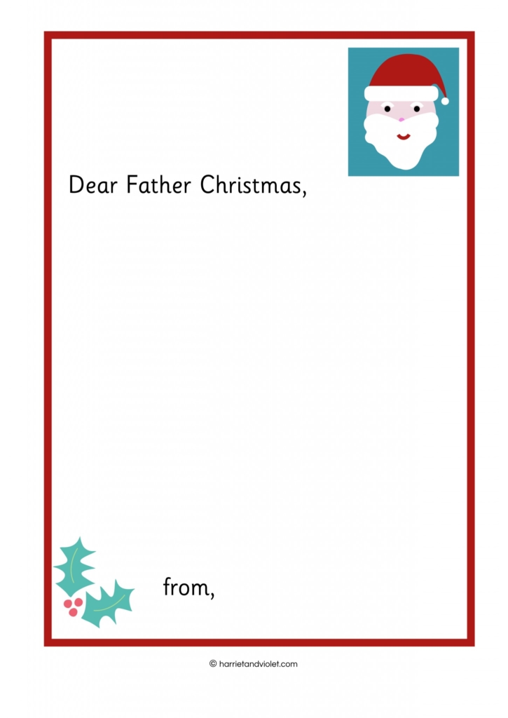 writing a letter to father christmas free teaching resources print