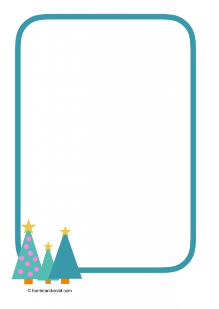 Christmas page border paper - Free Teaching Resources - Print Play Learn