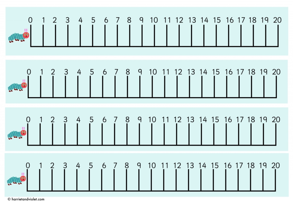 number line number strips page 1 free teaching