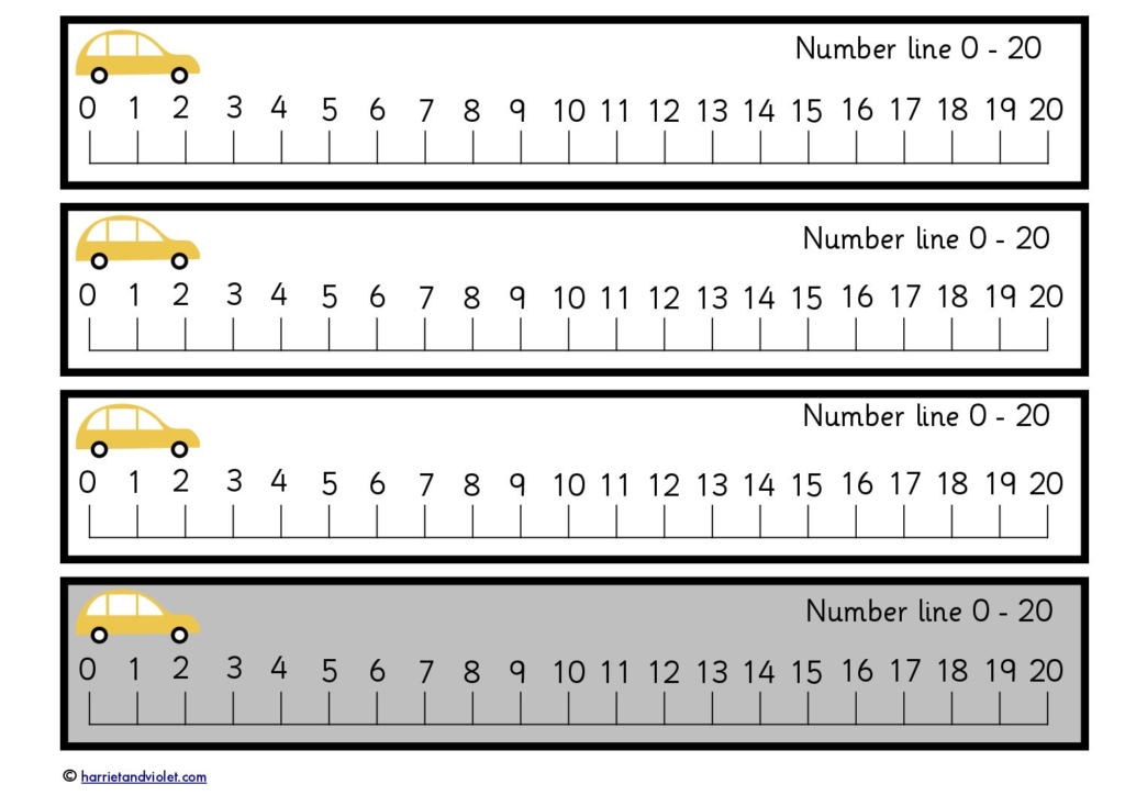 number line number strips page 1 free teaching resources print