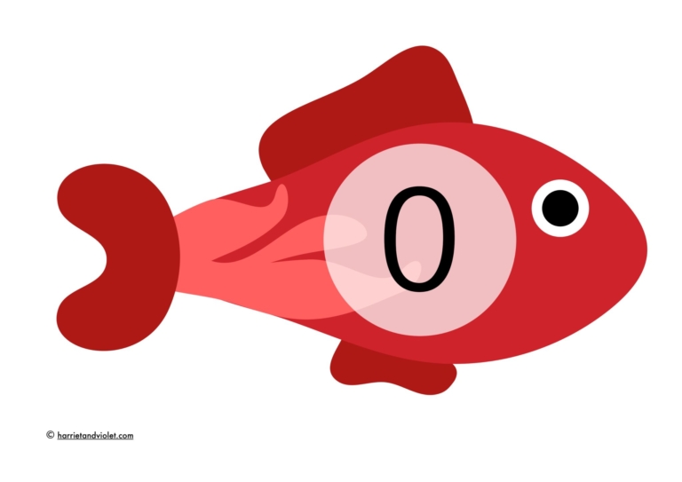 fish number line counting in 5s 0 50 free teaching