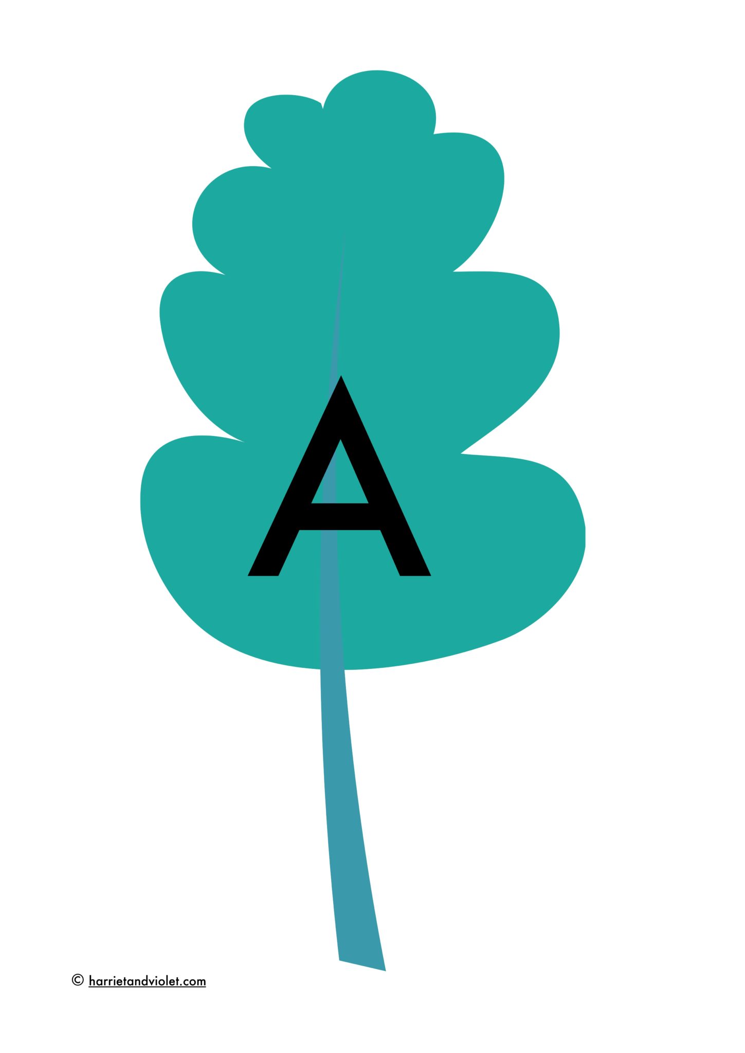 Leaf AZ display lettering .?!' Free Teaching Resources Print Play