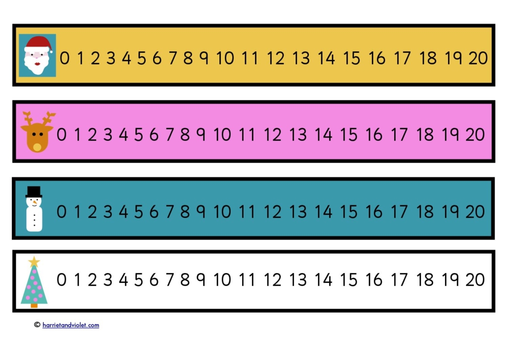 number line number strips page 1 free teaching resources print