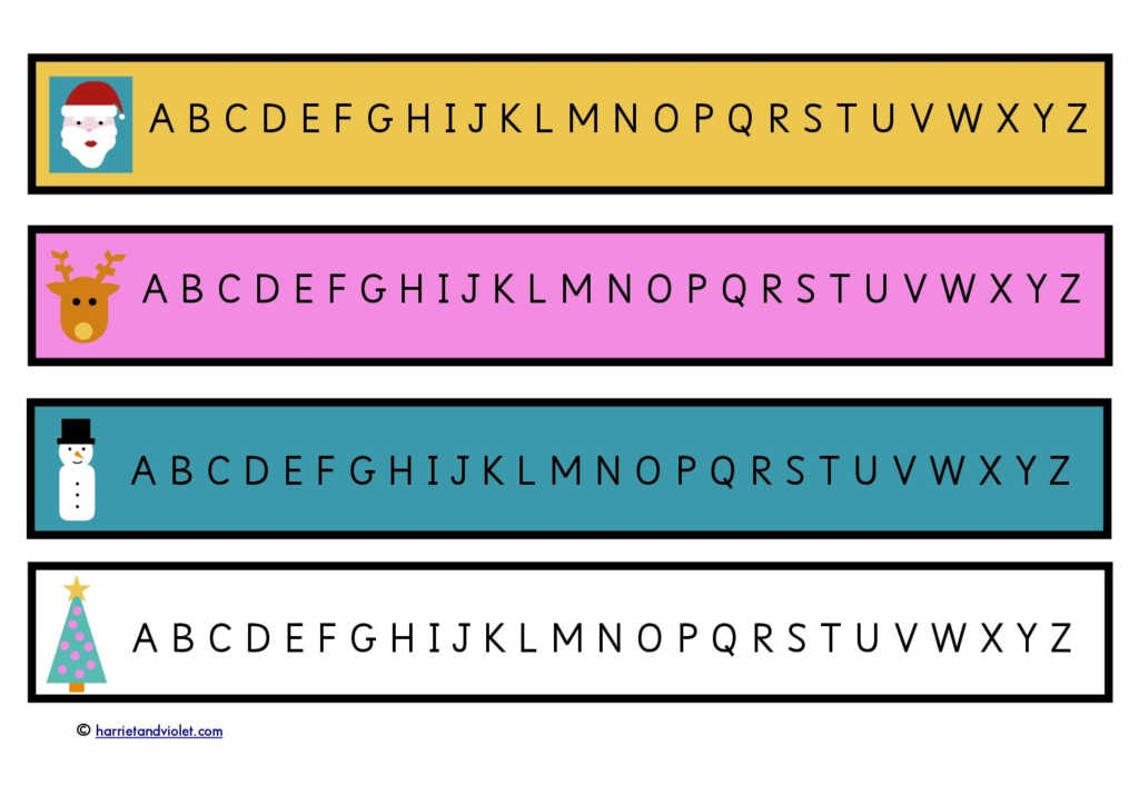 Alphabet Strip Free Printable