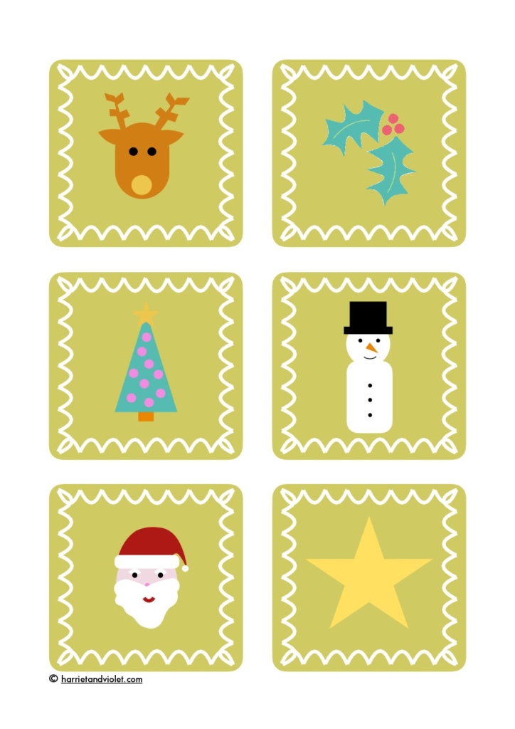 Christmas Stamps or Pictures Free Teaching Resources Print Play Learn