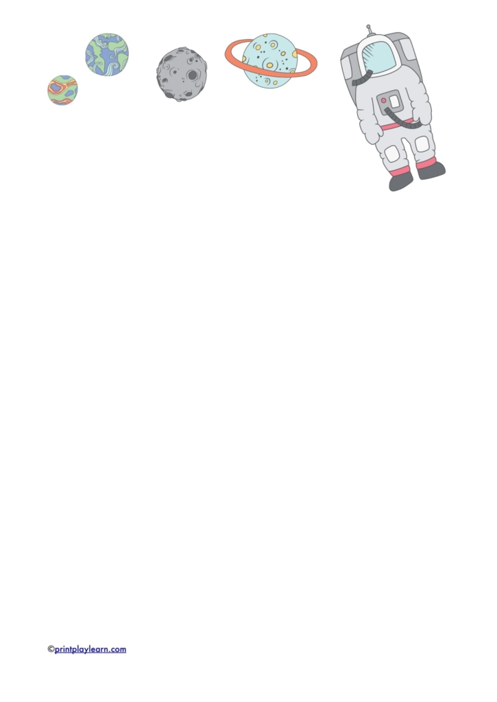 Space - Page 2 - Free Teaching Resources - Print Play Learn