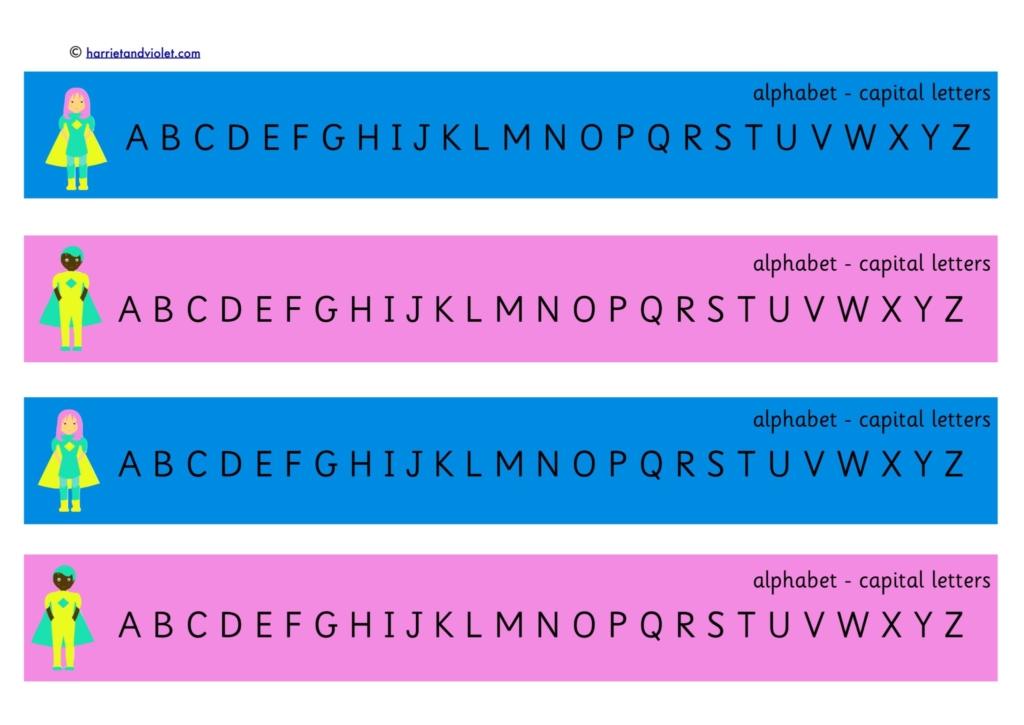 Alphabet Strip Torn Free Teaching Resources Harriet 6 Best Images Of 