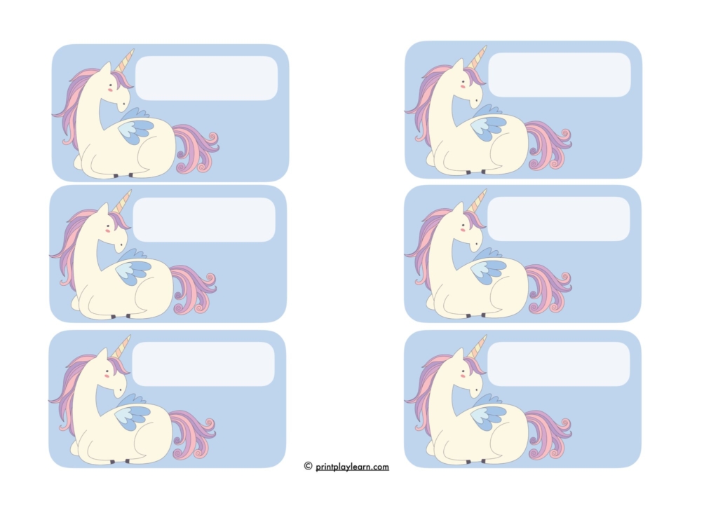 Unicorn Page 1 Free Teaching Resources Print Play Learn