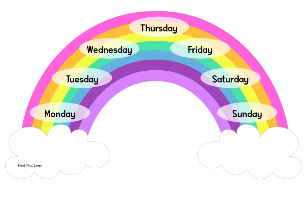 rainbow page 1 free teaching resources print play learn