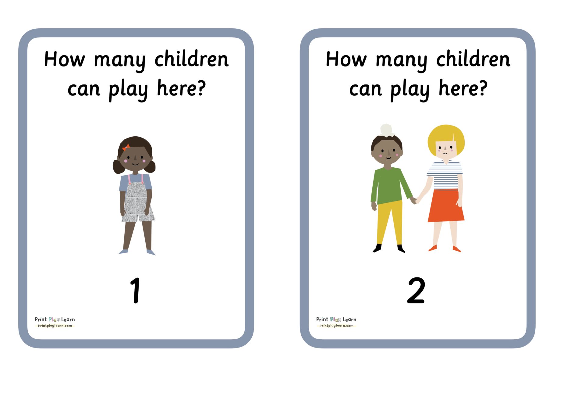 How many children can play here? Posters 16 Printable Teaching